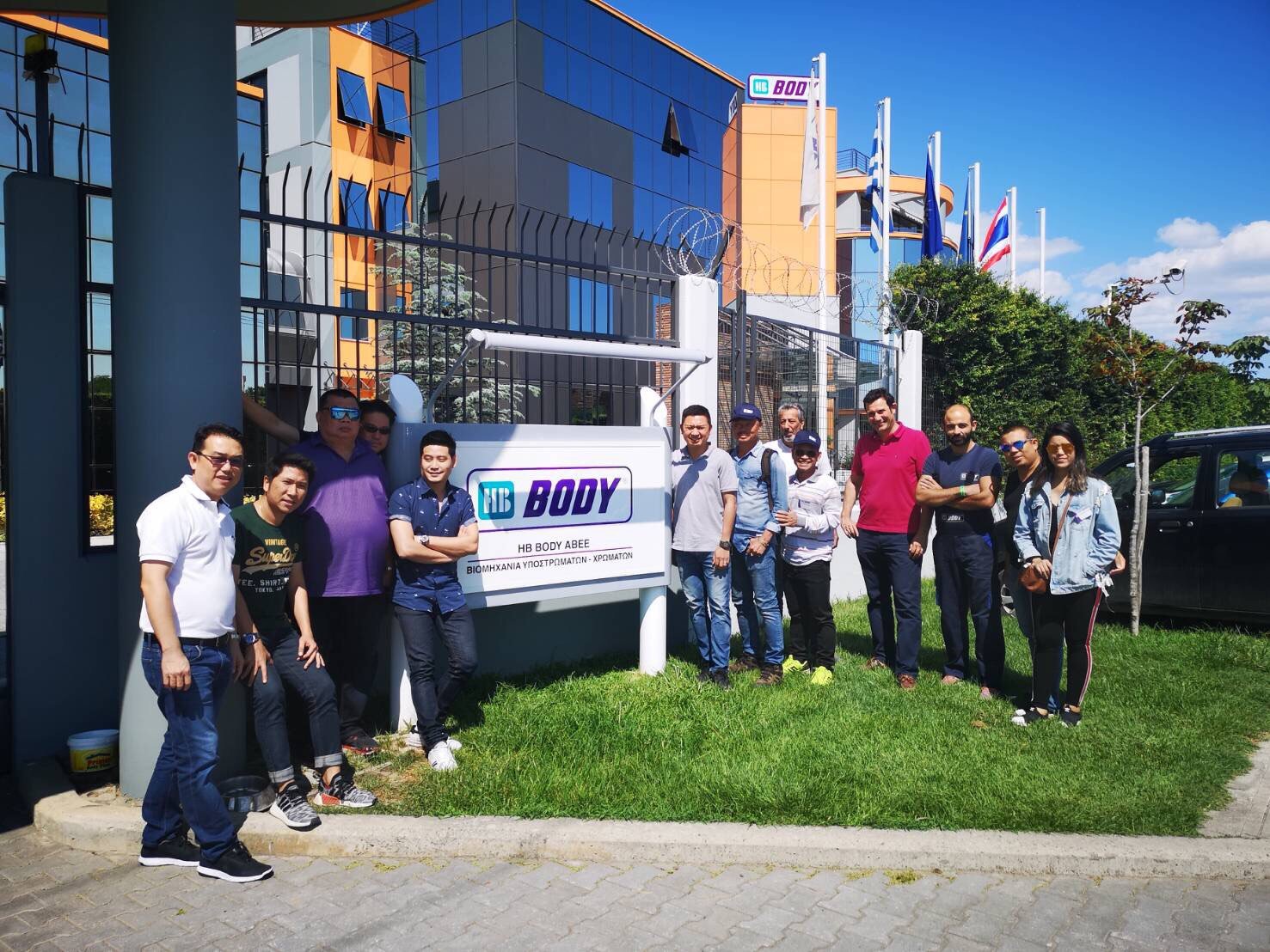 ลูกค้าเยี่ยมชมโรงงานHB BODY (GREECE)  วันที่ 7-13 ก.ค 2561